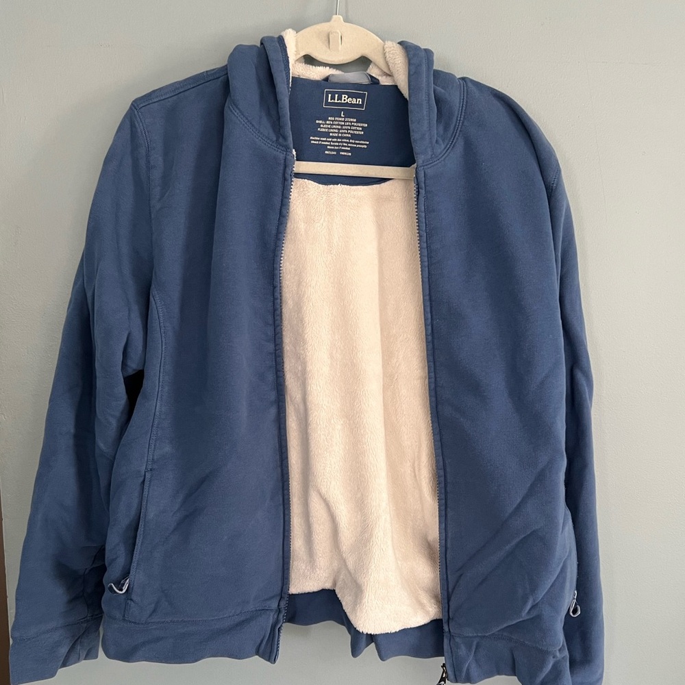 LL Bean full zip sweatshirt